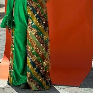 Sari jumpsuit! Soft silk material, custom made. 1 piece.